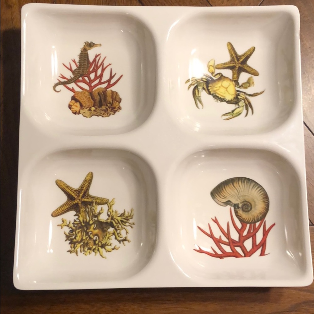 Precidio Melamine Coral Reef Themed Serving Tray